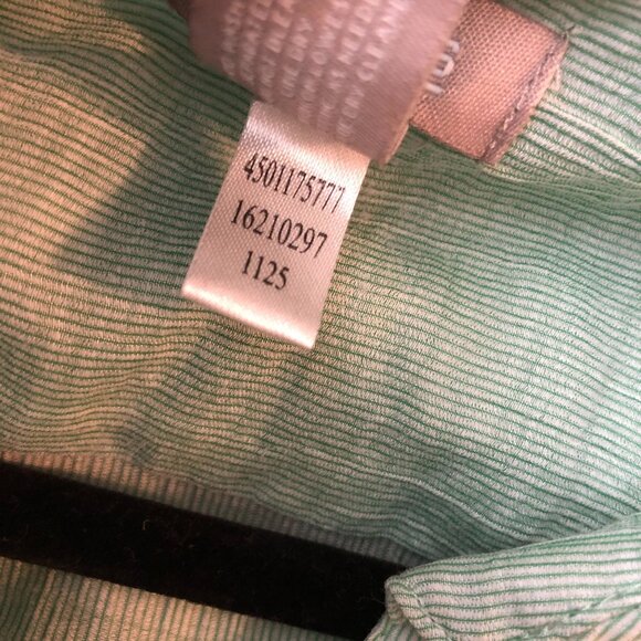 Chicos Womens Lightweight Casual Button-Down Shirt Green Size M/8 (Chico's 1) - Picture 4 of 4